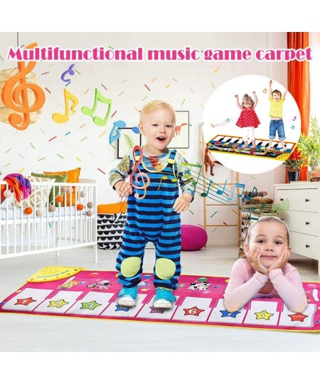 Baby Piano Mats ALITREND Baby Dance Mat Electronic Kids Musical Keyboard Play Mat Animal Touch Play Blanket Funny Toys for Bo...