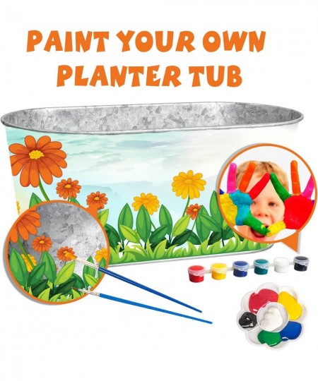 Kids Flower Planting Growing Kit - Kids Gardening Plant and Paint Arts Crafts Set All Ages Both Girls and Boys $17.15 - Toy G...