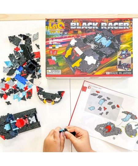 Hamacron Constructor Black Racer | 306 Pieces | 9 Models | Age 7+ | Creative Educational Construction Toy Block | Made in Jap...