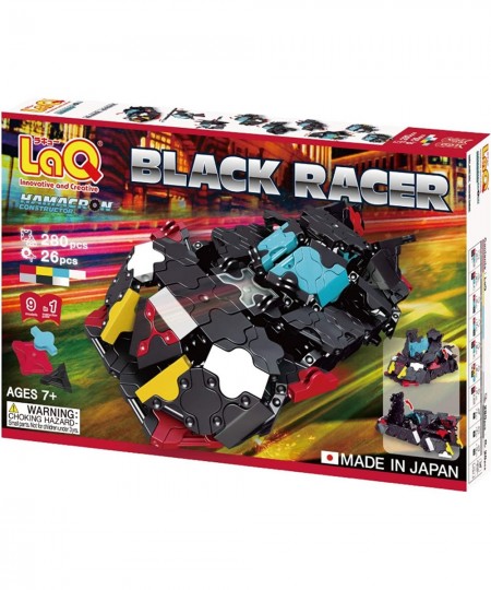 Hamacron Constructor Black Racer | 306 Pieces | 9 Models | Age 7+ | Creative Educational Construction Toy Block | Made in Jap...