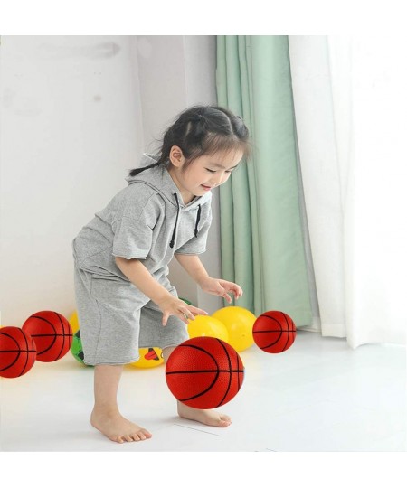 Mini Basketball Set – 4Pcs Inflatable Miniature Basketball Set with Included Pump and Needle Durable Rubber Material – Ideal ...