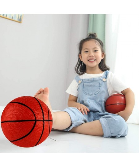 Mini Basketball Set – 4Pcs Inflatable Miniature Basketball Set with Included Pump and Needle Durable Rubber Material – Ideal ...