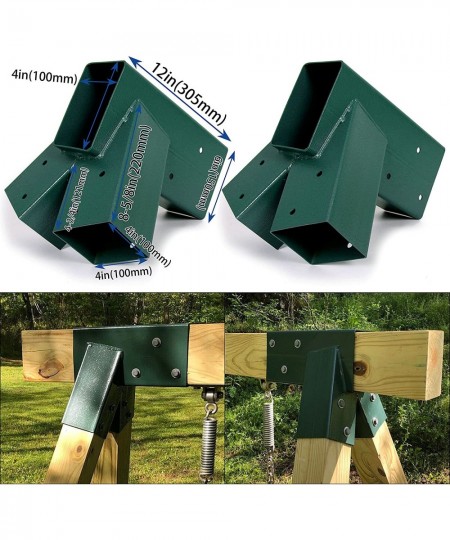 Fruzelg A-Frame Brackets Set for Swing Set Heavy Duty Steel Hardware Included $80.95 - Play Sets & Playground Equipment