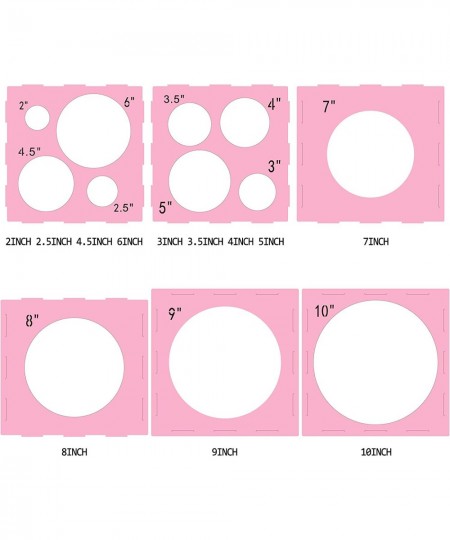 12 Holes Plastic Balloon Sizer Box Cube Pink Collapsible Balloon Size Measurement Tool for Balloon Arches Balloon Towers Ball...