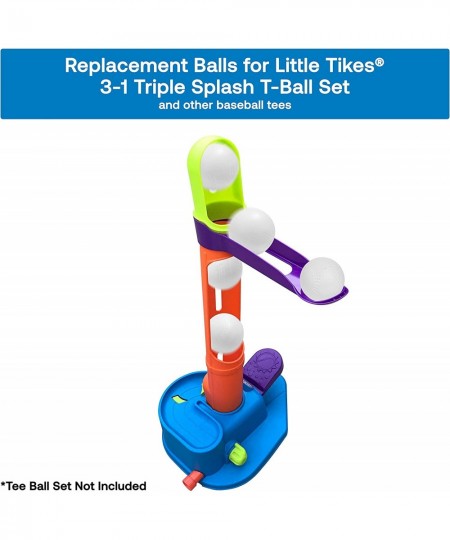 Toddler & Little Kids Replacement Balls for Little Tikes Triple Splash T-Ball and Splash Hit Tennis | Choose Between T Ball B...