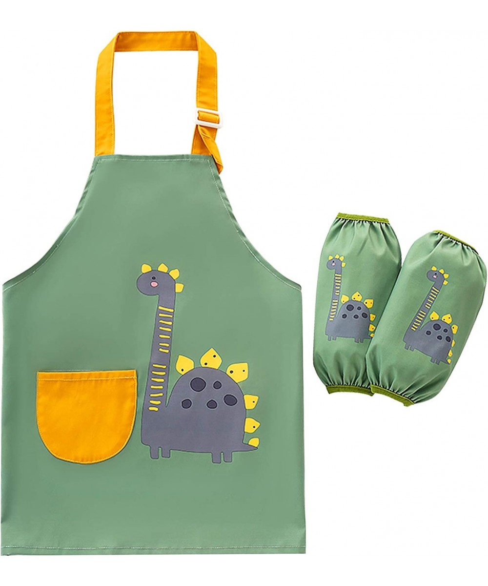 Kids Apron for Painting Baking Cooking Children Kitchen Chef Aprons with Hat and Pocket for Boys and Girls $20.84 - Kids' Art...