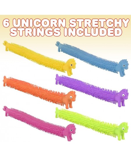 Unicorn Stretchy Strings Set of 6 Stress Relief Unicorn Toys for Girls and Boys Sensory Toys for Kids and Adults Unicorn Part...