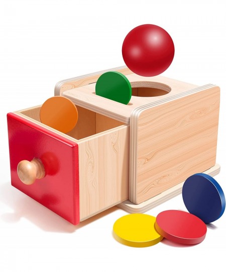 Montessori Toys Object Permanence Box with Coin&Ball for 6-24 Month Infant Preschool Toddler Gift for Baby Boys and Girls $34...