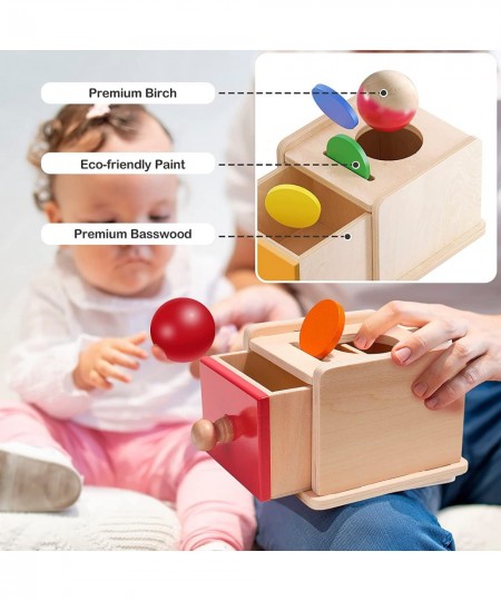 Montessori Toys Object Permanence Box with Coin&Ball for 6-24 Month Infant Preschool Toddler Gift for Baby Boys and Girls $34...