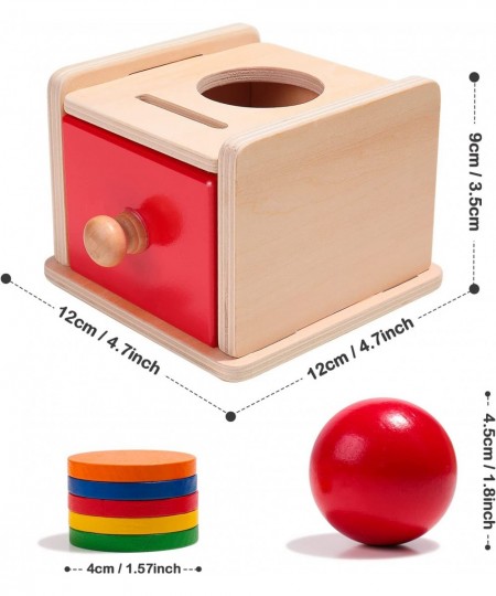 Montessori Toys Object Permanence Box with Coin&Ball for 6-24 Month Infant Preschool Toddler Gift for Baby Boys and Girls $34...