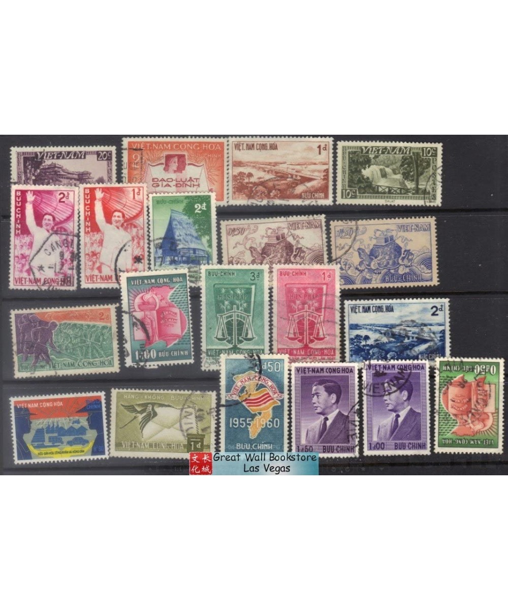 South Vietnam Stamps - 20 Different South Vietnam Stamps Used $15.84 - Collectible Postage Stamps