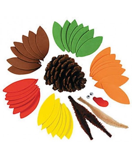 Pinecone Turkey Craft Kit - Makes 12 - DIY Thanksgiving Crafts for Kids $35.14 - Kids' Drawing & Writing Boards