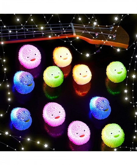 12 Pack LED Puffer Ball Christmas Ducks Chicken Glow Balls Small Light up Ball Funky Flashing Ducks Bathtub Assorted Colors (...