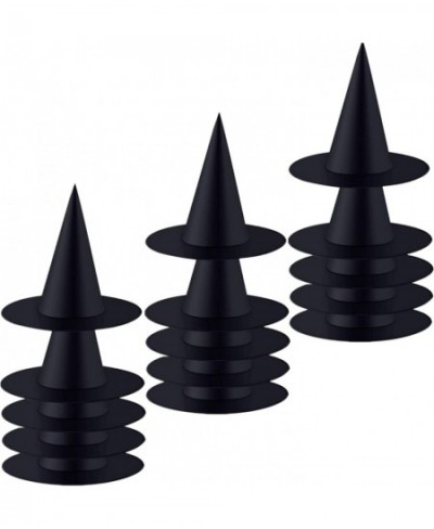 15 Pack Halloween Costume Witch Hat Black Hanging Floating Witch Hat Party Decorations for Halloween Party Cosplay Christams ...