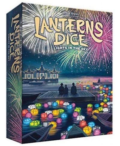 Lanterns Dice - Lights in The Sky Card Dice Board Game 2-4 Players 30-45 Min Ages 10 and Up Decorate The Palace Lake with Flo...