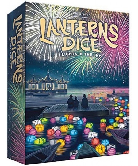 Lanterns Dice - Lights in The Sky Card Dice Board Game 2-4 Players 30-45 Min Ages 10 and Up Decorate The Palace Lake with Flo...