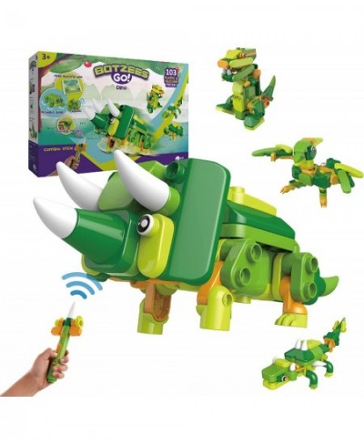 BOTZEES GO! Dinosaur Robots for Kids Building and Electric Remote Control Toys STEM Learning Toys for Kids Ages 3+ Boys Toys ...