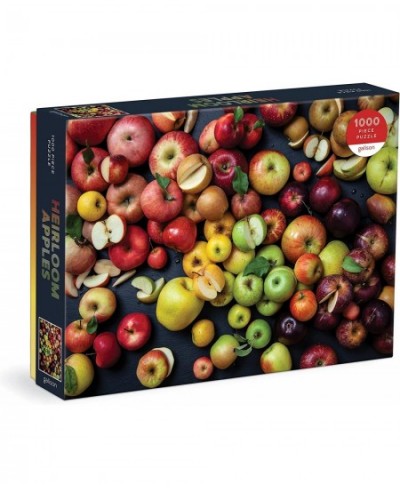 Heirloom Apples 1000 Piece Puzzle from - 27" x 20" Puzzle Beautiful Art by Julie Seabrook Ream Thick and Sturdy Pieces Fun an...