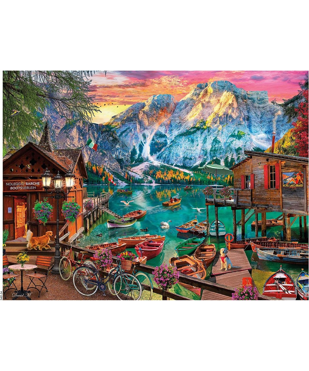 Lago Di Braies Italy - 1500 Piece Jigsaw Puzzle $29.58 - Jigsaw Puzzles