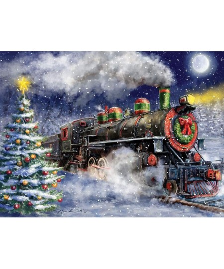 - Value Set of Two (2) 1000 Piece Jigsaw Puzzles for Adults - Each Puzzle Measures 20" X 27" - Classic Winter Holiday Jigsaws...