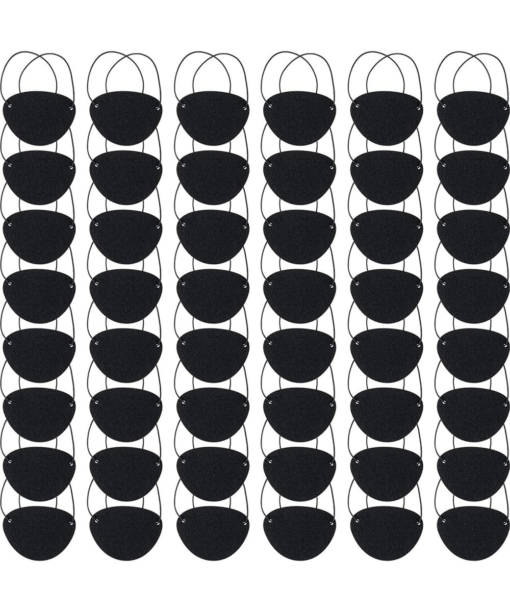 48 Pieces Pirate Eye Patches Pirate Eye Patches for Kids Black Felt Pirate Captain Patches Bulk Adults Pirate Eye Patches for...