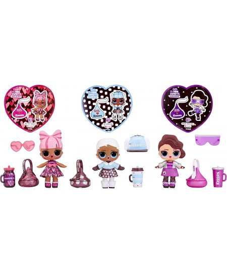 LOL Surprise Loves Mini Sweets Hershey's Kisses Deluxe Pack with 20+ Surprises Including 3 Collectible Dolls and Accessories ...