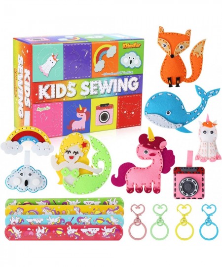 2022 Sewing Kit for Kids 8 Pre-Punched Felt Sewing for Girls Crafts for Girls Ages 6-8 with A Step-by-Step Guide Inside Felt ...