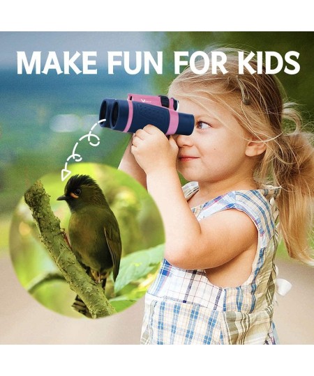 Compact Binoculars for Kids Bird Watching Hiking Camping Fishing Accessories Gear Essentials Best Toy Gifts for Boys Girls Ch...