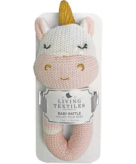 Baby Knitted Toy Rattle - Kenzie Unicorn -Premium HIGH Quality 100% Cotton Super Cute Soft & Fun Stuffed Animal Character | f...