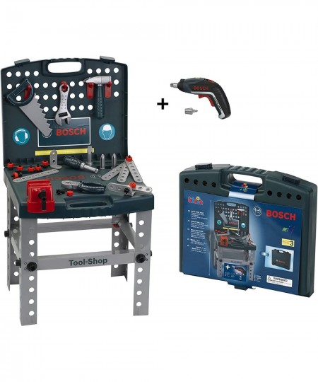 Bosch Foldable Tool Shop Premium Toys for Kids Ages 3 Years & Up $77.69 - Toy Construction Tools