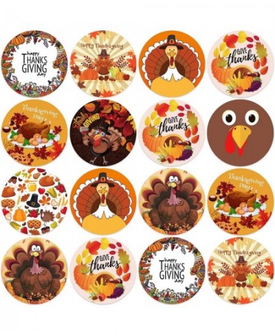 Happy Thanksgiving Stickers 600 Pcs Wonderful Thanksgiving Stickers for Kids in Different Fall Thanksgiving Styles Patterns B...