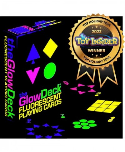 Glow Deck: Fluorescent Playing Cards - Sublime Design with Suits in 4 Colors $35.04 - Card Games