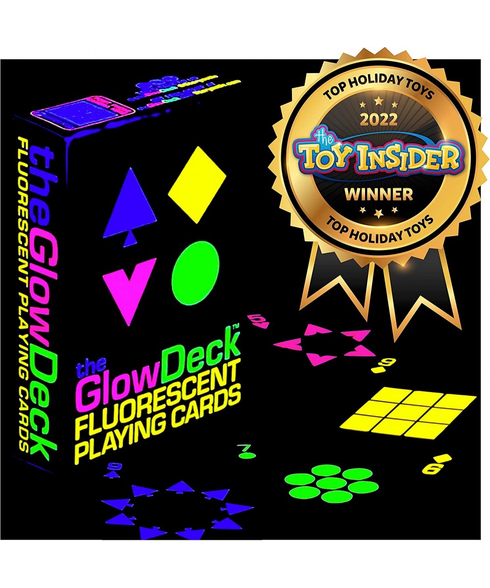 Glow Deck: Fluorescent Playing Cards - Sublime Design with Suits in 4 Colors $35.04 - Card Games