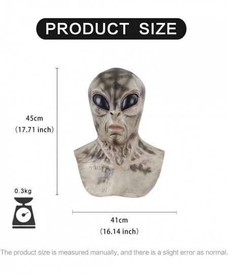 UFO Alien Mask Latex Creepy Geezer Mask Halloween Costume Party Props $33.95 - Kids' Dress-Up Accessories