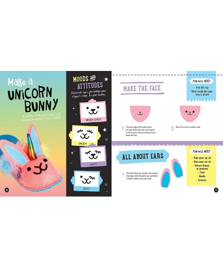 Sew Your Own Unicorn Bunny Slippers Craft Kit $34.09 - Craft Kits