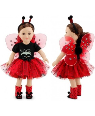 18 Inch Doll Clothes Accessories Gift Set for Kids Girls | Magical Lady Bug 5 PC 18" Doll Costume Clothing Outfit with Access...