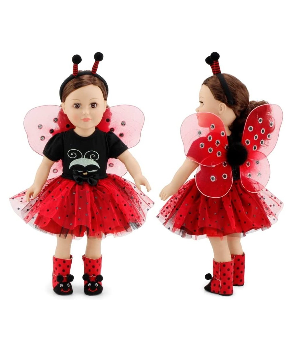 18 Inch Doll Clothes Accessories Gift Set for Kids Girls | Magical Lady Bug 5 PC 18" Doll Costume Clothing Outfit with Access...