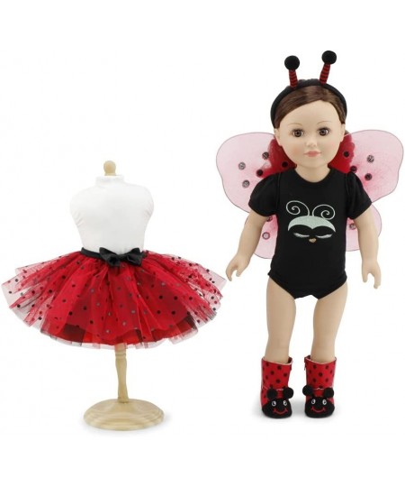 18 Inch Doll Clothes Accessories Gift Set for Kids Girls | Magical Lady Bug 5 PC 18" Doll Costume Clothing Outfit with Access...