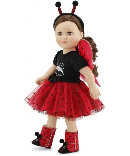 18 Inch Doll Clothes Accessories Gift Set for Kids Girls | Magical Lady Bug 5 PC 18" Doll Costume Clothing Outfit with Access...