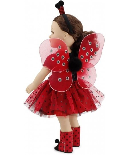 18 Inch Doll Clothes Accessories Gift Set for Kids Girls | Magical Lady Bug 5 PC 18" Doll Costume Clothing Outfit with Access...