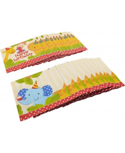 Zoo Jungle Animal 1st Birthday Large Napkins (20ct) $15.40 - Kids' Party Tableware