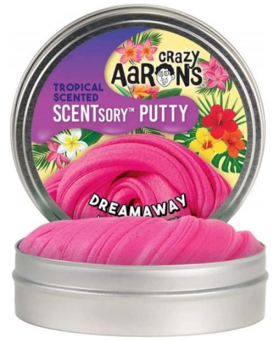 SCENTsory Scented Thinking Putty Dreamaway 2.75" Tin - Tropical Fruit Scented Pink Putty Toy- Fluffy Texture Never Dries Out ...