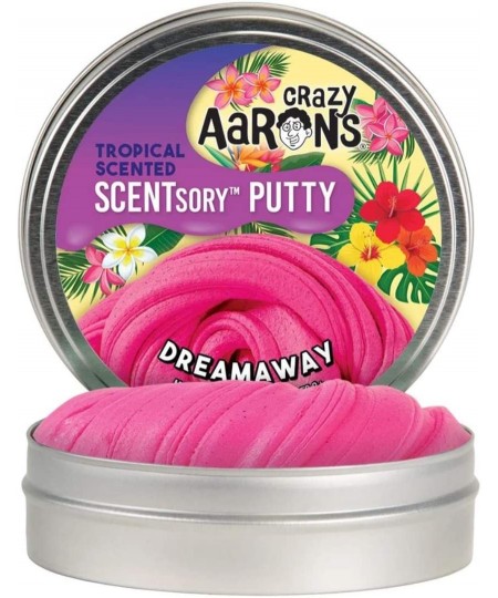 SCENTsory Scented Thinking Putty Dreamaway 2.75" Tin - Tropical Fruit Scented Pink Putty Toy- Fluffy Texture Never Dries Out ...