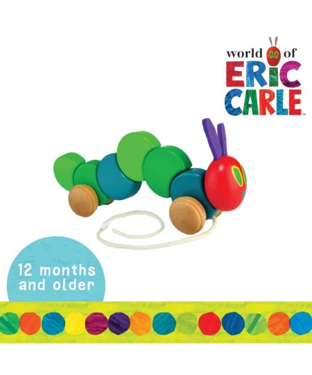 World of Eric Carle The Very Hungry Caterpillar Wood Pull Toy $40.73 - Early Development & Activity Toys