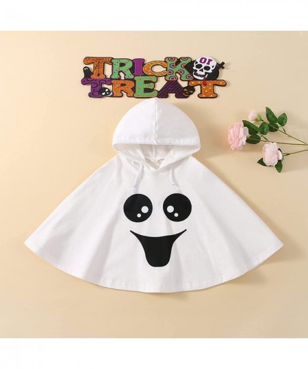 Halloween Ghost Costume for Kids Boy Girl White Ghost Hoodie Cape Cloak Spooky Cosplay Clothes Party Role Play $18.12 - Kids'...