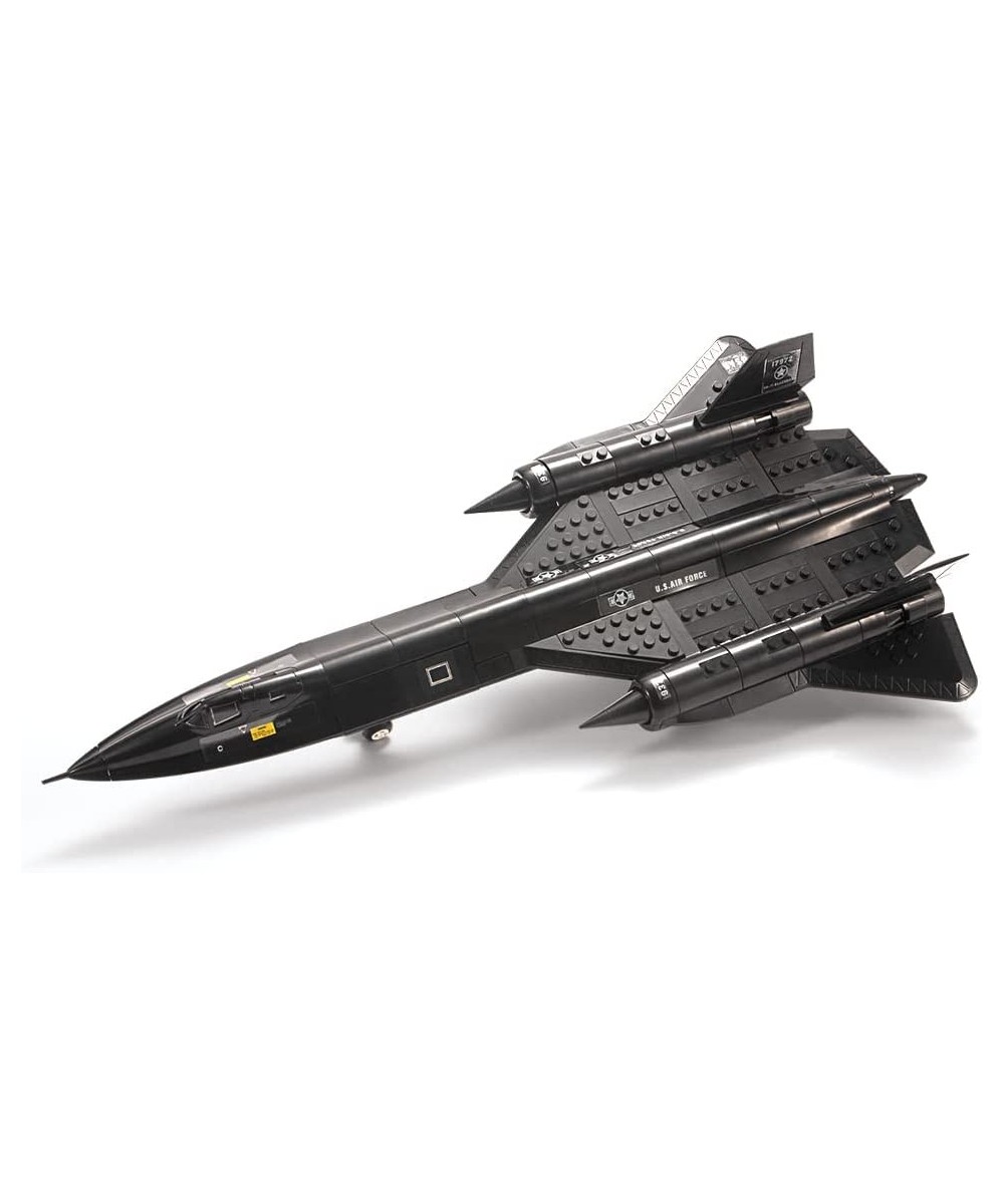 SR71 Blackbird High-Altitude Reconnaissance Aircraft Metal Fighter Military Army Airplane Building Bricks Set 183 Pieces Air-...