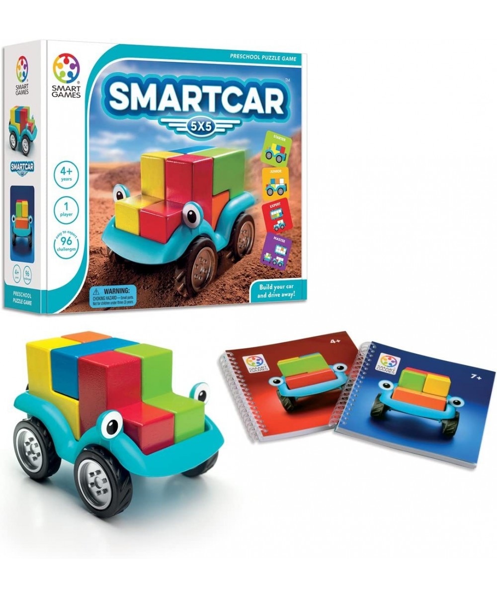 Smart Car 5 x 5 Wooden Cognitive Skill-Building Puzzle Game Featuring 96 Playful Challenges for Ages 4+ $48.64 - Pegged Puzzles