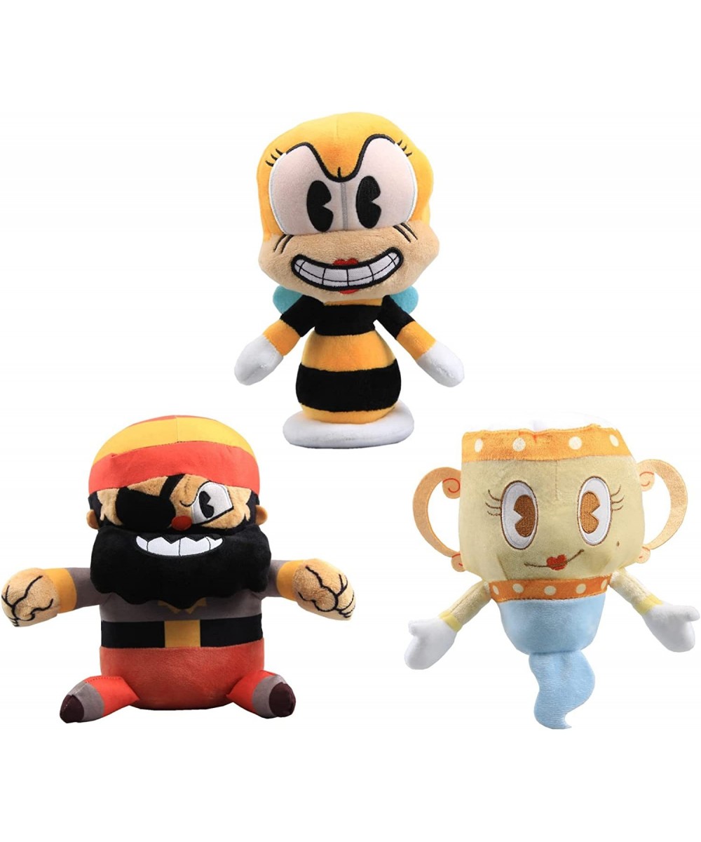 Cuphead Plush Toys Mugman Rumor Honeybottoms Captain Brineybeard Legendary Chalice Stuffed Plushies Figure Doll Gift for Kids...