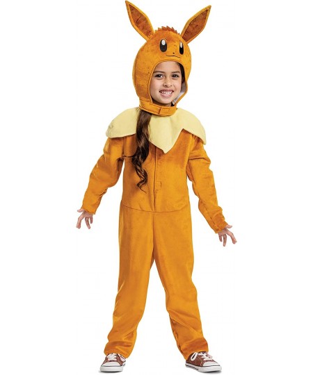 Eevee Costume for Kids Official Pokemon Costume Hooded Jumpsuit $26.08 - Kids' Costumes