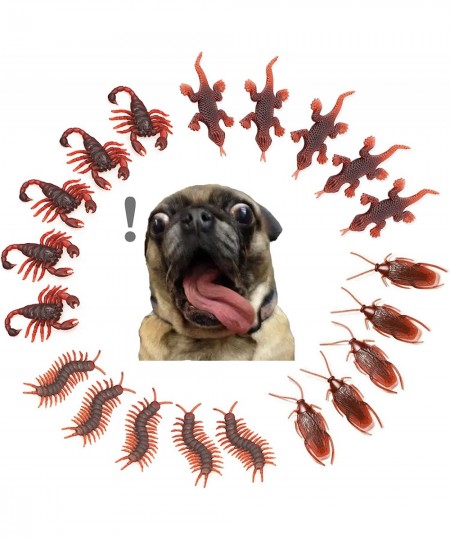 Prank Prop Prank Kit 20 Pcs Funny Prank Toys Scary Realistic Rubber Roaches Gecko Scorpion Millipedes Practical Joke Hallowee...